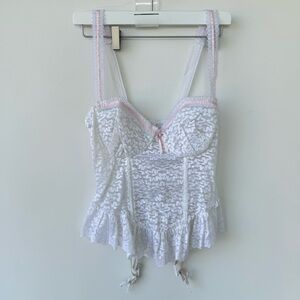 NWT Vintage White Lace Lingerie size large